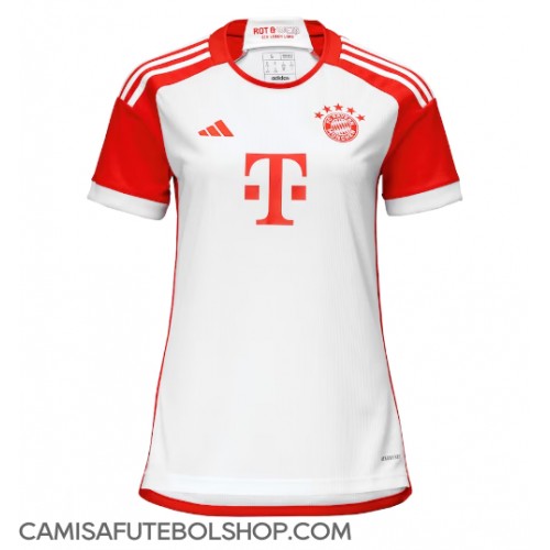 Camisa de time de futebol Bayern Munich Replicas 1º Equipamento Feminina 2023-24 Manga Curta
